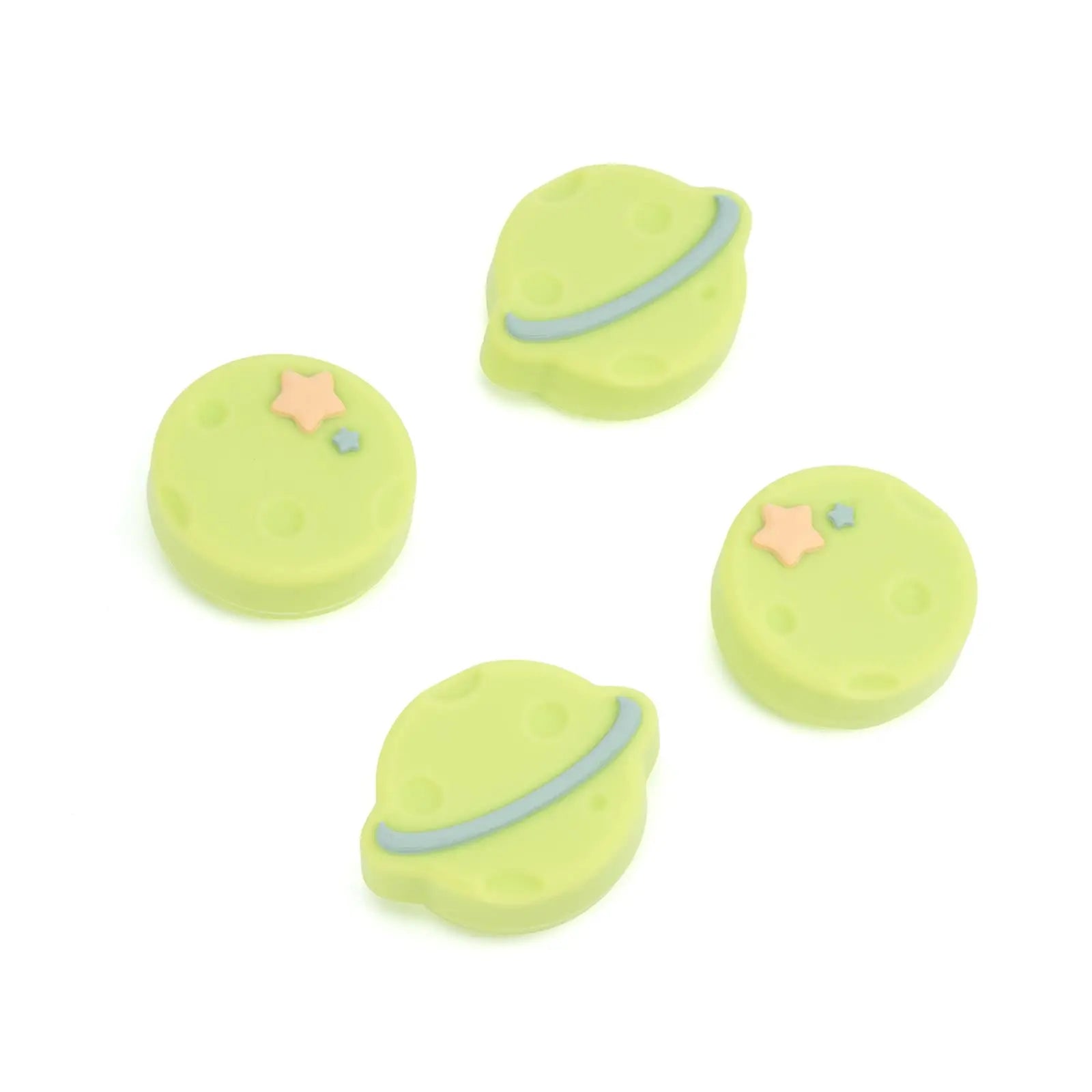 4-Pieces Green Silicone Thumb Grip Caps for Nintendo Switch