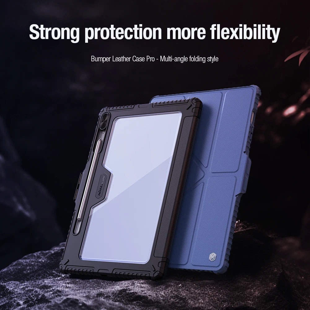 Samsung Tab S9 FE+ Magnetic Case with Camera Protection Cover and Pencil Slot