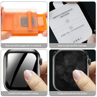 Tempered Glass Screen Protector with Easy Install Kit for Apple Watch