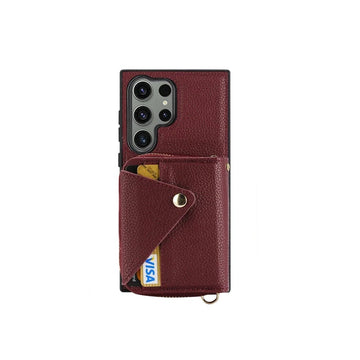 Crossbody Leather Wallet Case for Samsung Galaxy S24 Series