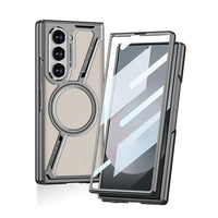 Luxury Electroplated Magnetic Leather Case for Samsung Galaxy Z Fold 6