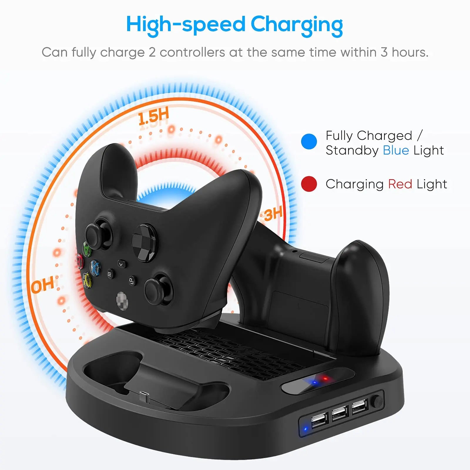 Xbox Series S Vertical Charging Stand with Cooling Fan