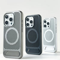 Sleek Metallic Heat Dissipation MagSafe Case for iPhone 15