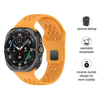 Silicone Running Bracelet Watchband for Samsung Galaxy Watch Ultra