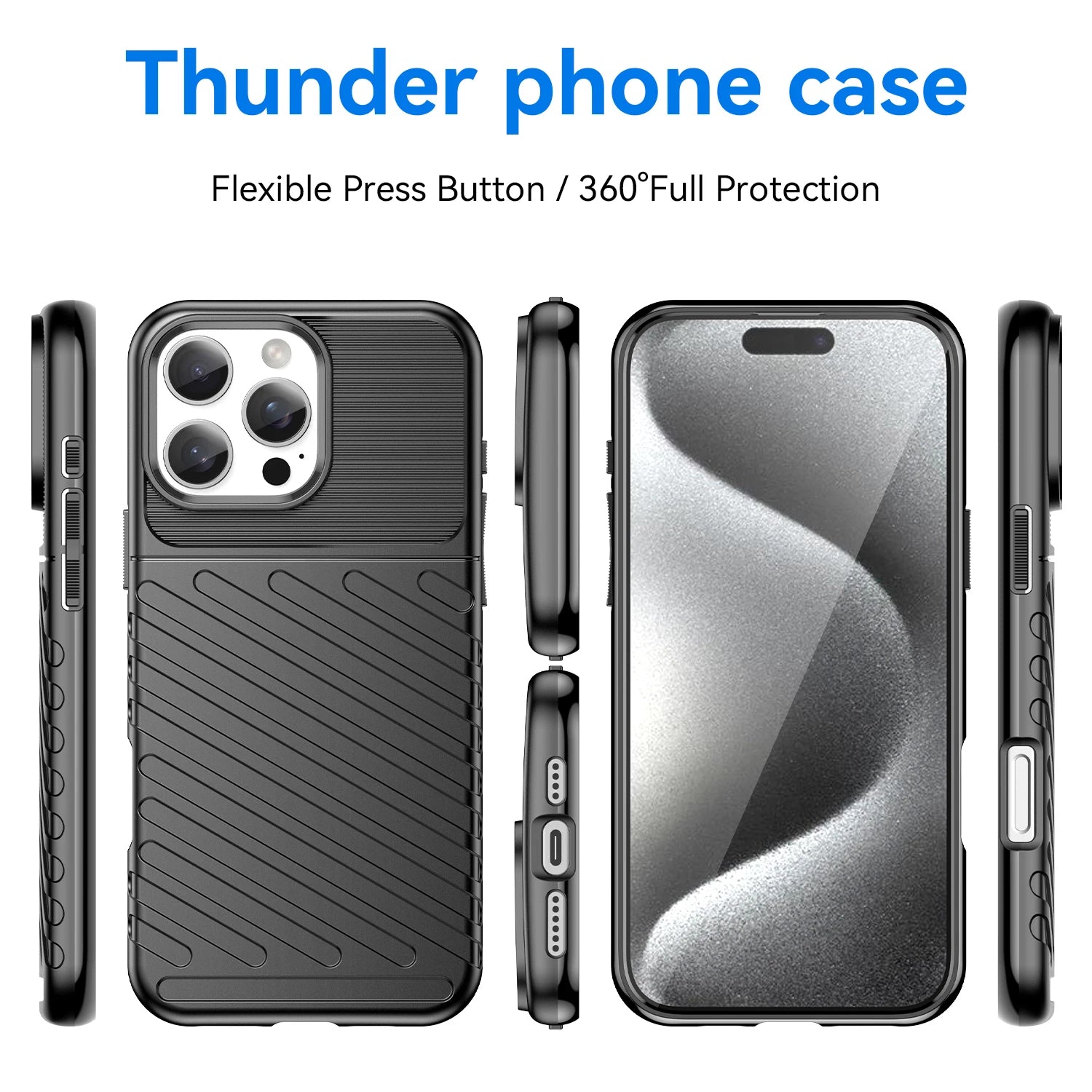 TPU Shockproof Soft Case for iPhone 16 Series