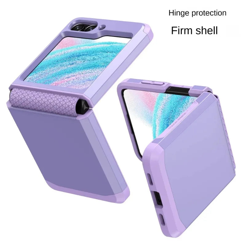 Hard Shell Protective Case with Integrated Plastic Hinge for Samsung Galaxy Z Flip 5