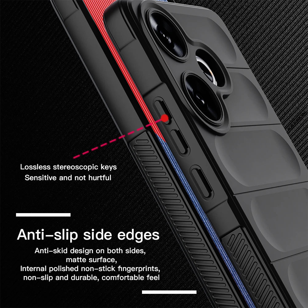 Shockproof Anti-skid Soft Silicone Case for Xiaomi POCO F6 Series