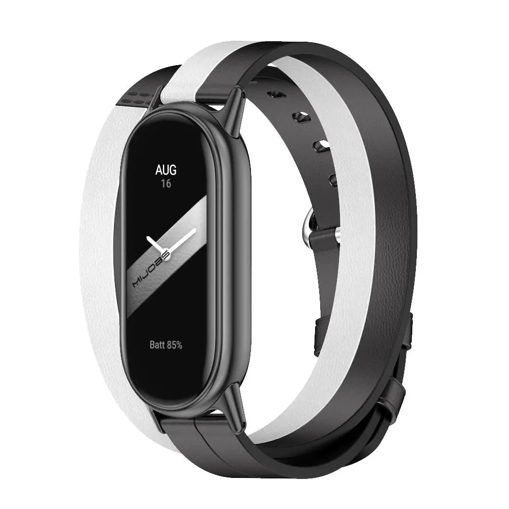 Xiaomi Mi Band 8 Double-Loop Leather Strap