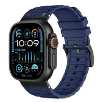 Silicone and Metal Hybrid Strap for Apple Watch Ultra