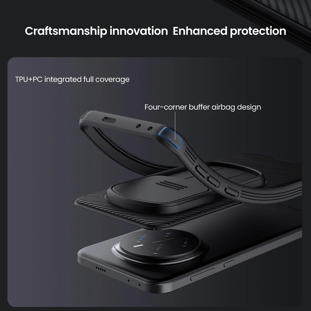 Sliding Camera Protection & Anti-Shock Back Case for Honor Magic 7 Pro