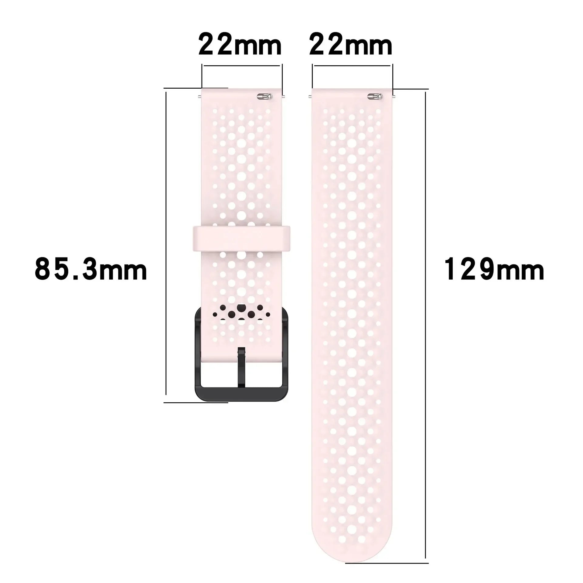 Breathable Silicone Replacement Strap for Redmi Watch 5 Active