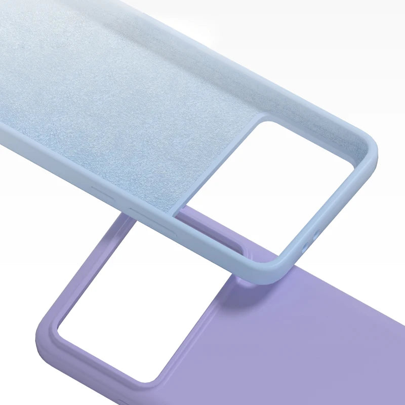 Soft Premium Liquid Silicone Protective Shell Case with Flocking Inside for Xiaomi Redmi K70 Series