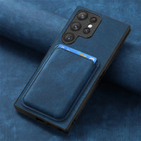 2-in-1 Magnetic Detachable Vintage Leather Case with Card Bag for Samsung Galaxy S24 Ultra