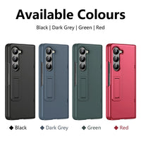 Shockproof PC Skin Feel Folding Hinge Case with Front Protective Film for Samsung Galaxy Z Fold 5