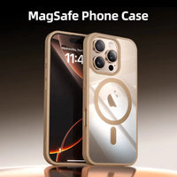 Shockproof Transparent MagSafe Case for iPhone 16 Series with Airbag & Lens Protection