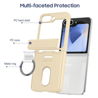 Card Holder Ring Hinge Case with Shockproof Protection for Samsung Galaxy Z Flip 5