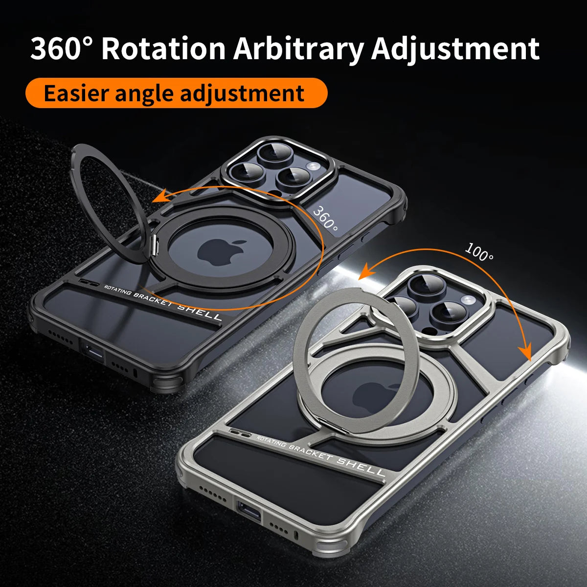 Aluminum Alloy Frame MagSafe Shockproof Armor Case for iPhone 15 Series