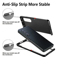 PU Leather Wrist Strap Case with S Pen Holder for Samsung Galaxy Z Fold 5