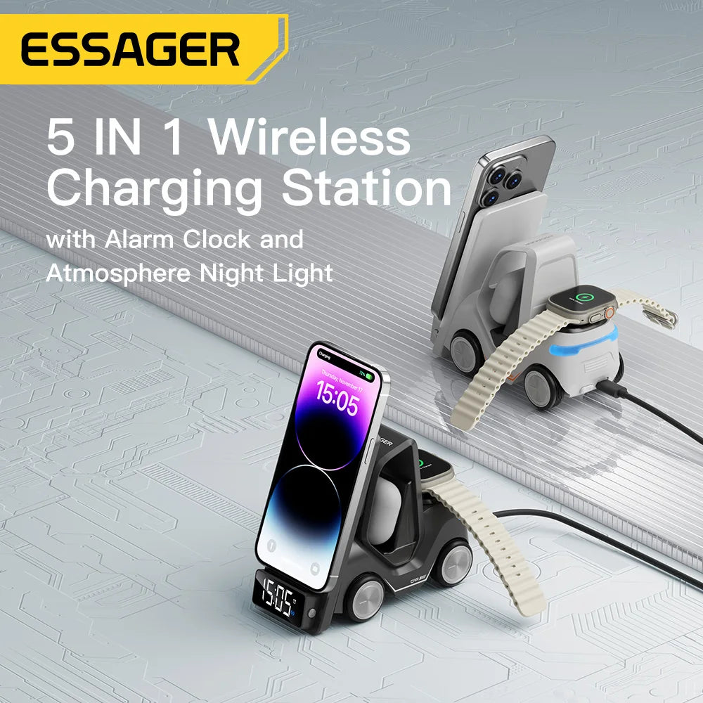 Essager Forklift-Inspired Car Design Universal Wireless Charger