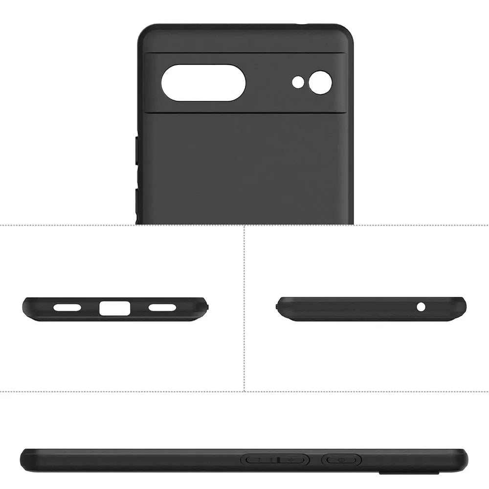 Sleek Matte Soft Back Protective Case for Google Pixel 8 Series