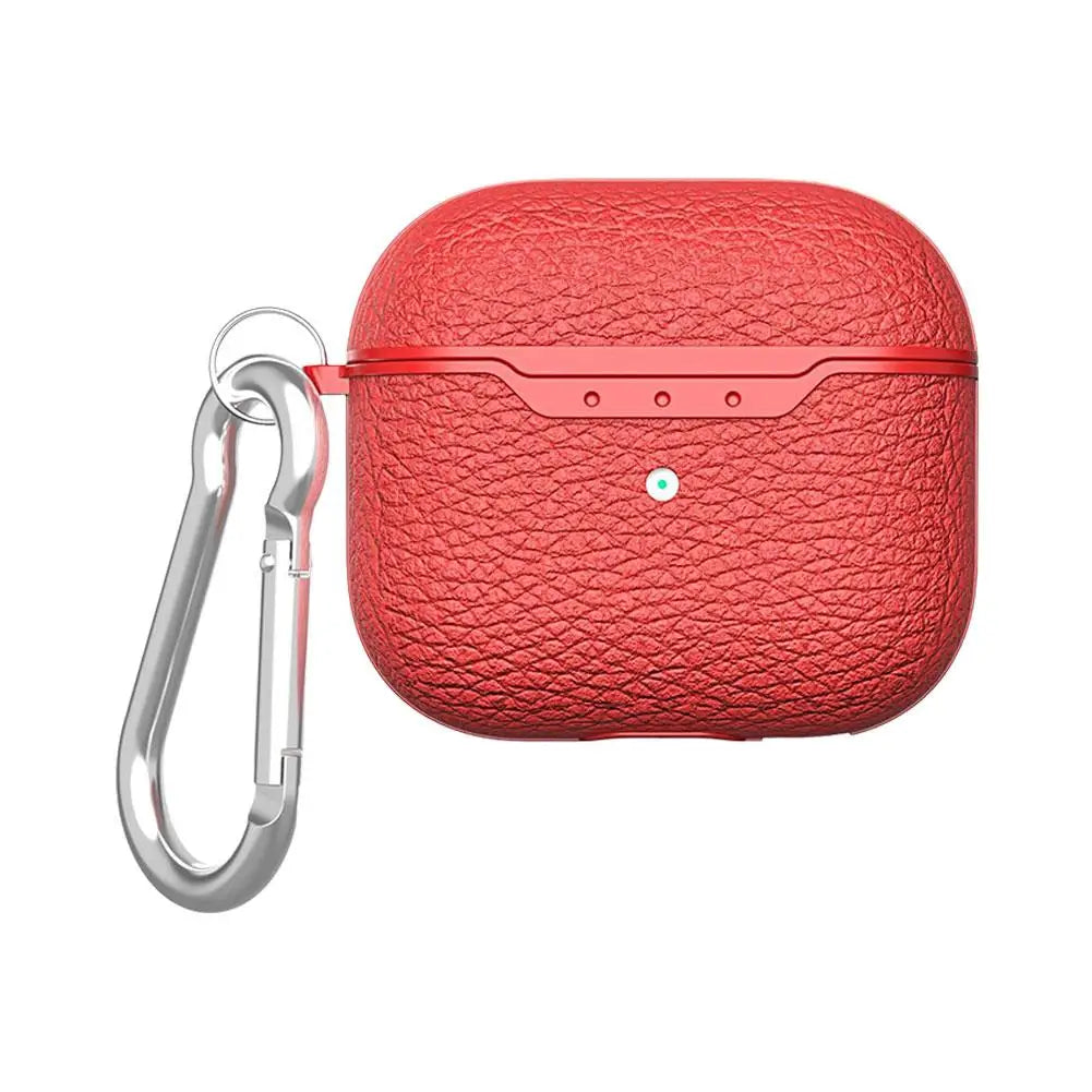 Luxury Lychee Skin Pattern Earphone Case for AirPods 4