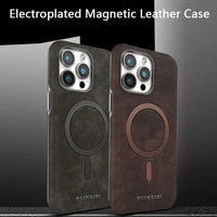 Luxury Leather MagSafe Case for iPhone 15 Series