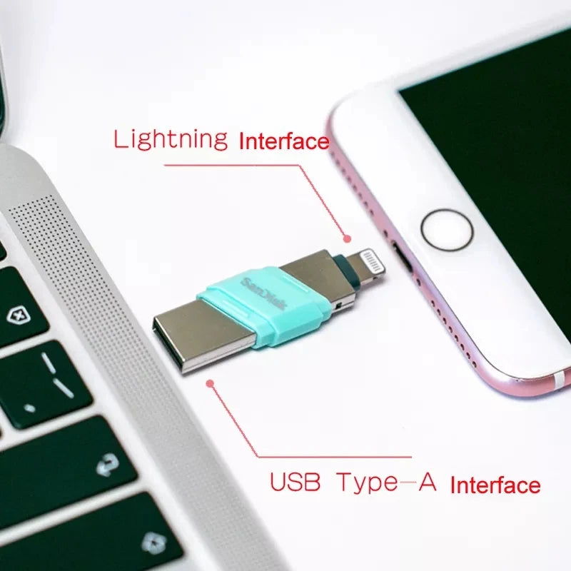 SanDisk IX90N USB 3.1 High-Speed Lightning Flash Drive