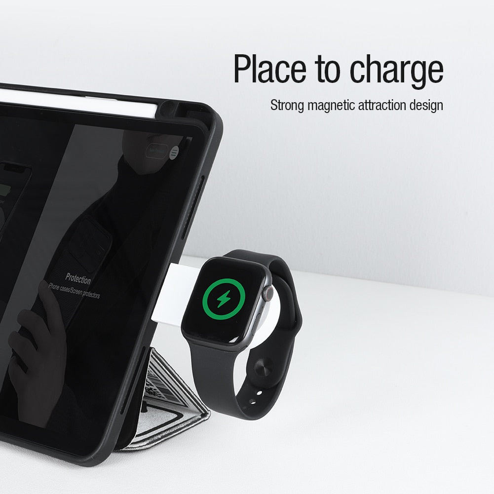 NILLKIN USB C Portable Wireless Charger MFi for Apple Watch