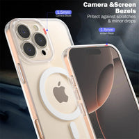 Transparent MagSafe Case with Full Lens Protector for iPhone 15 Series