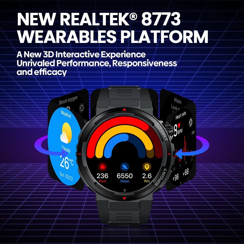 Zeblaze Ares 3 Plus - Smartwatch with 1.43'' HD AMOLED Display