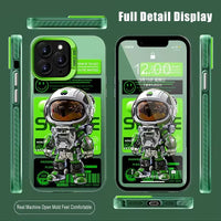 Electroplated Astronaut Phone Case for iPhone 15 Series