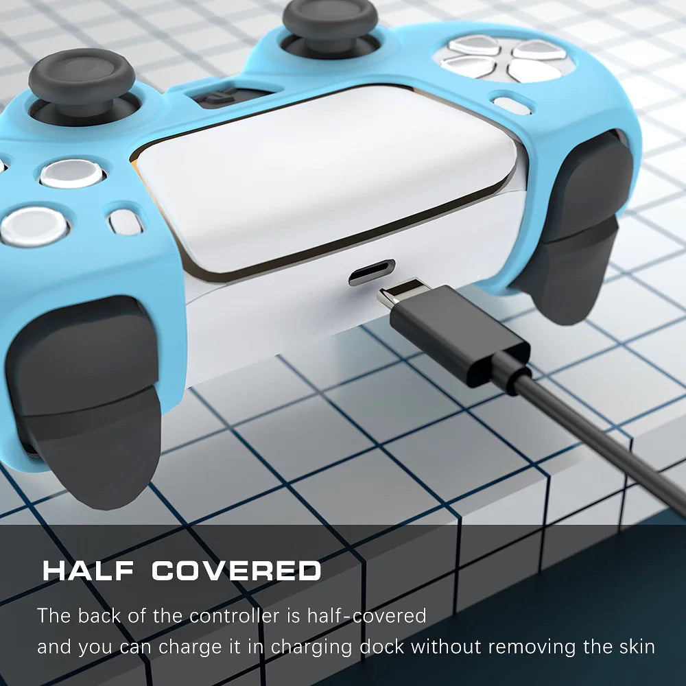 Silicone Protective Skin Cover Shell for PlayStation 5 Controller