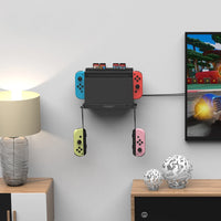 Metal Wall Mount for Nintendo Switch with 32 Game Card Storage Rack