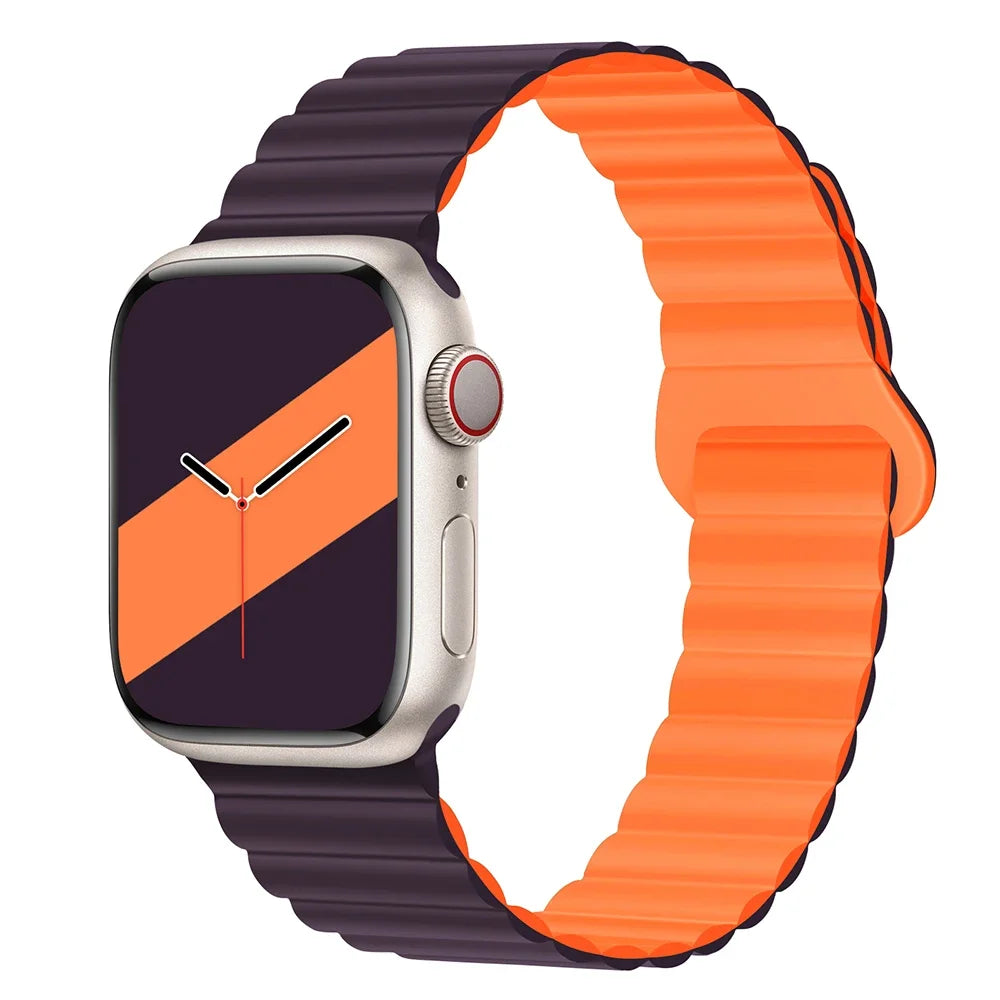 Lightweight Silicone Magnetic Band for Apple Watch