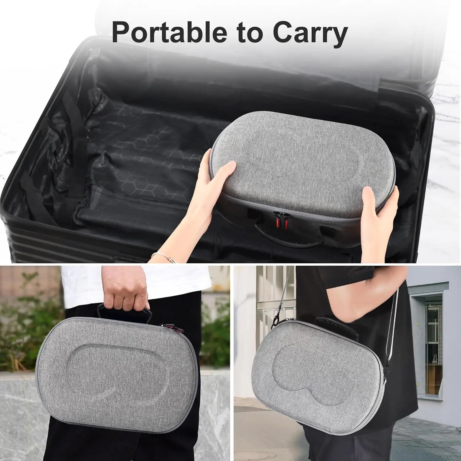 Hard Carrying Case for Meta Quest 3/Elite Strap and VR Accessories