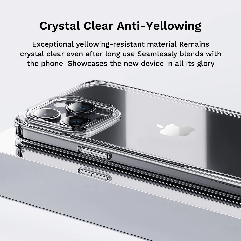 Crystal Clear Thin Soft TPU Bumper Case for iPhone 15 Series