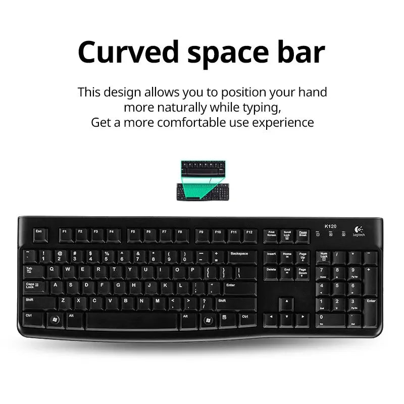 Logitech MK120 Wired Keyboard and Mouse Combo