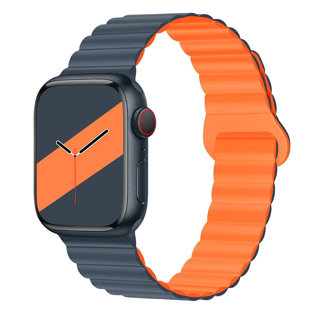 Lightweight Silicone Magnetic Band for Apple Watch