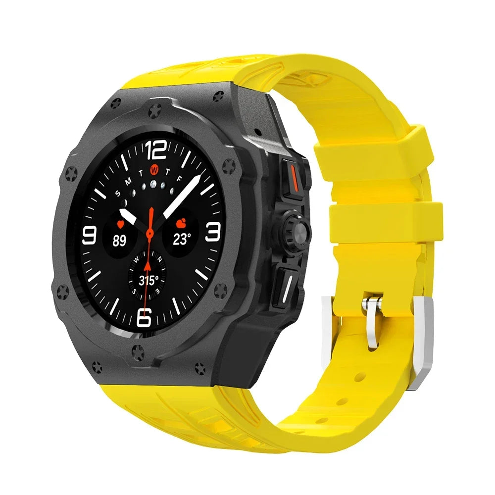 Aluminum Case with Silicone Strap for Samsung Galaxy Watch Ultra