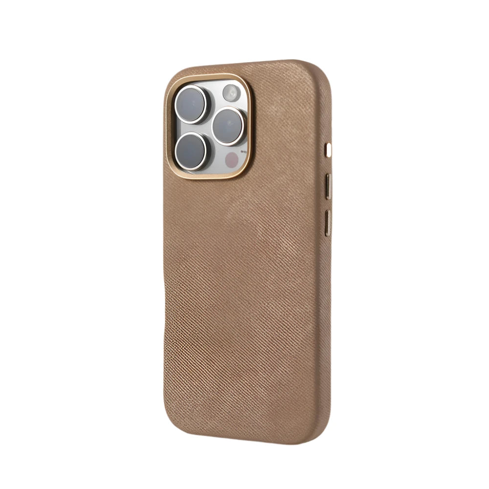 Leather MagSafe Case with Lens Protection for iPhone 16