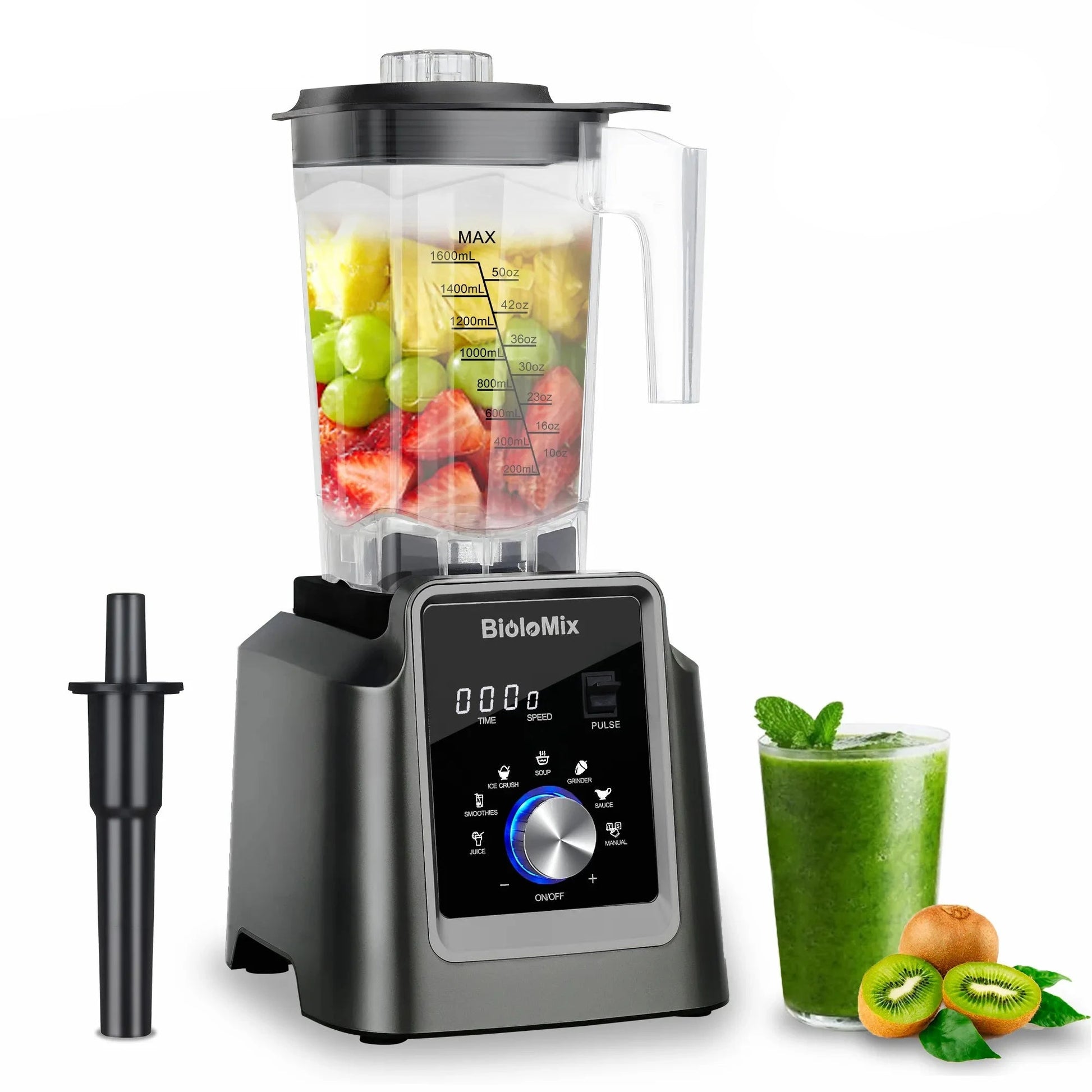 BioloMix Digital BPA-Free 2L Automatic Program Professional Commercial Blender Mixer Juicer Food Processor