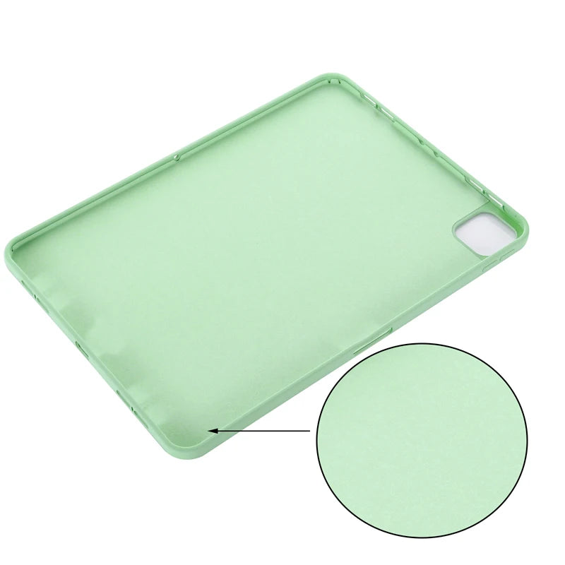 Soft Premium Liquid Silicone Ultra Thin Case with Flocking Interior for iPad Pro (2024)