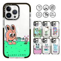 Cute Cartoon Rabbit Design Soft TPU Shockproof Back Case for iPhone 15 Series