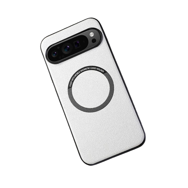 Protective Magnetic PU Leather + TPU Back Cover Case for Google Pixel 8 Series