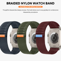 Braided Nylon Solo Loop Strap for Apple Watch