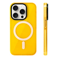 Bright Neon Soft Silicone MagSafe Case for iPhone 16 Series