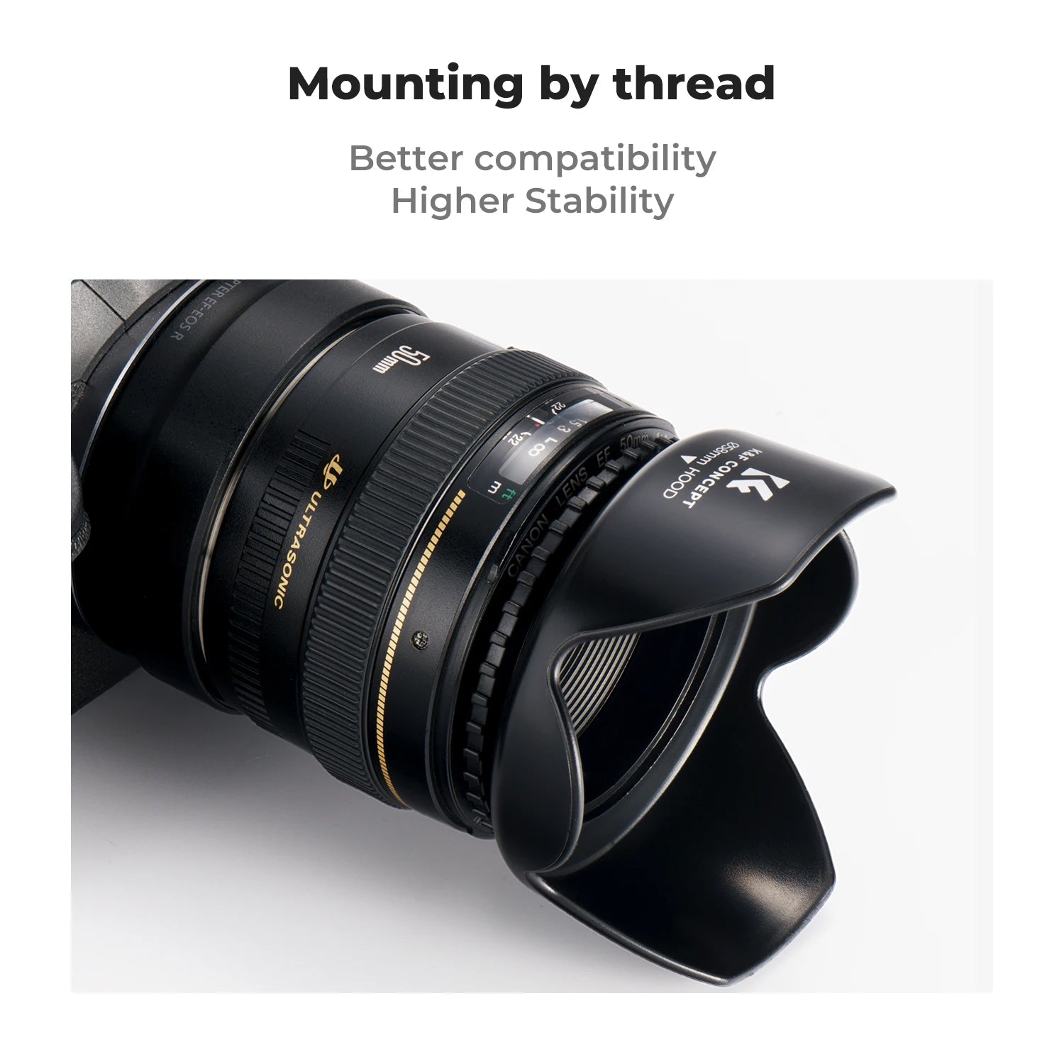 K&F Concept Universal Threaded Screw-in Lens Hood