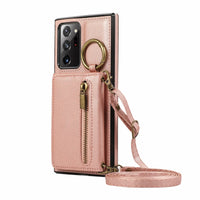 Crossbody Zipper Leather Wallet Case for Samsung Galaxy S25 Series