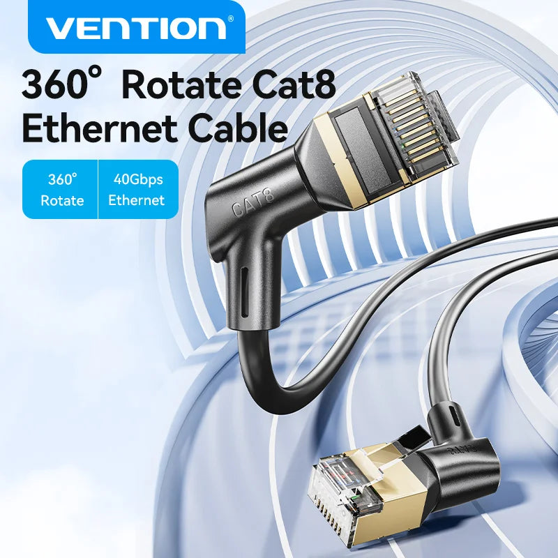 Vention 360 Degree Rotating CAT8 Ethernet Cable