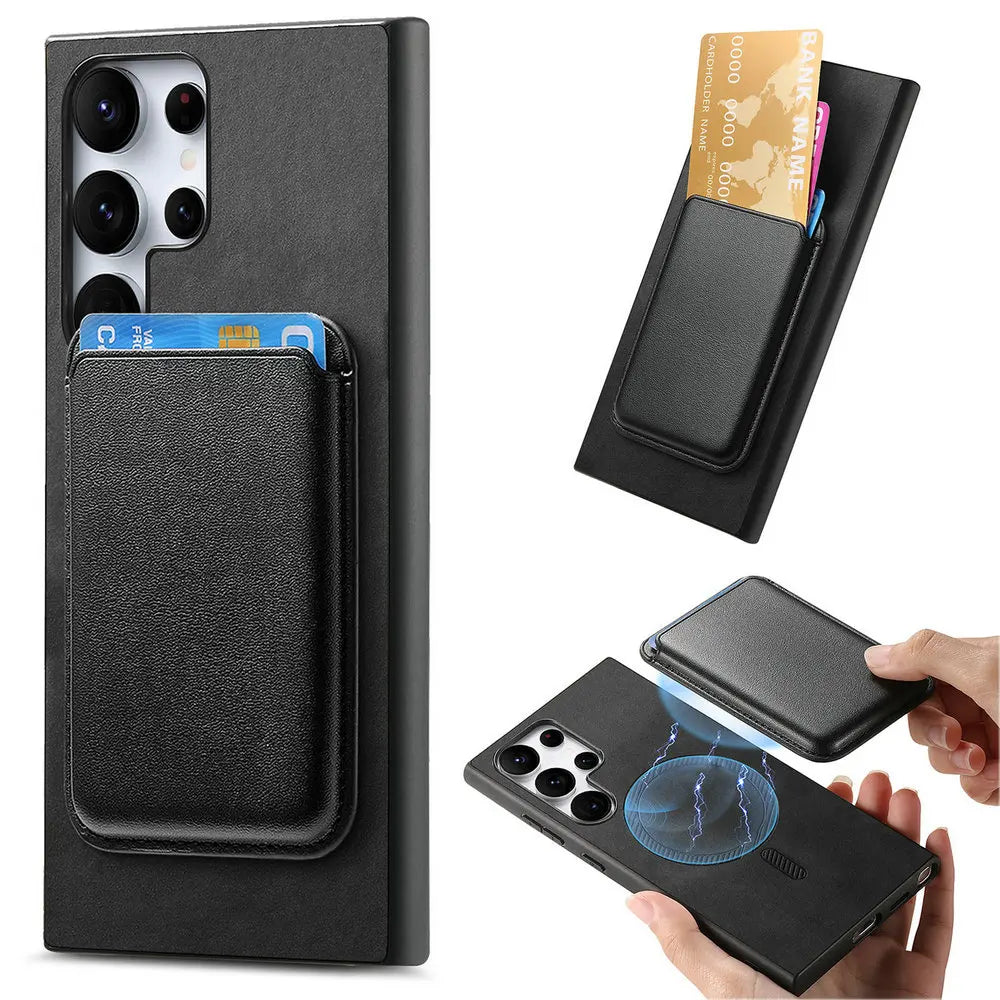 2-in-1 Detachable Leather Magnetic Case for Samsung Galaxy S24 Series